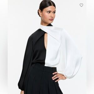 Alice + Olivia Mahogany Crop Top